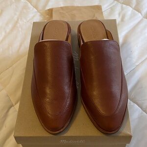 Madewell the Francis loafer Mules in burnished mahogany